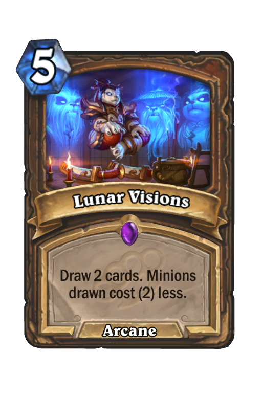 Lunar Visions Hearthstone kártya