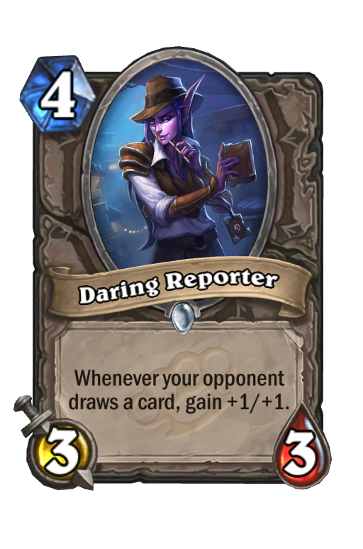 Daring Reporter Hearthstone kártya