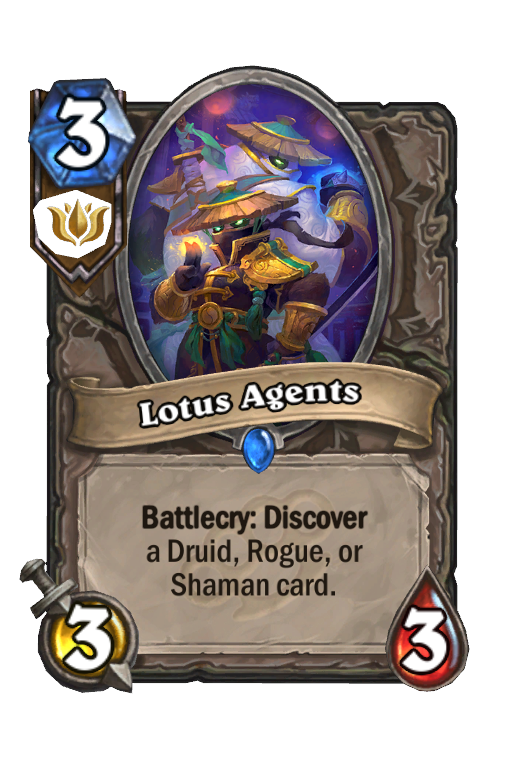 Lotus Agents Hearthstone kártya