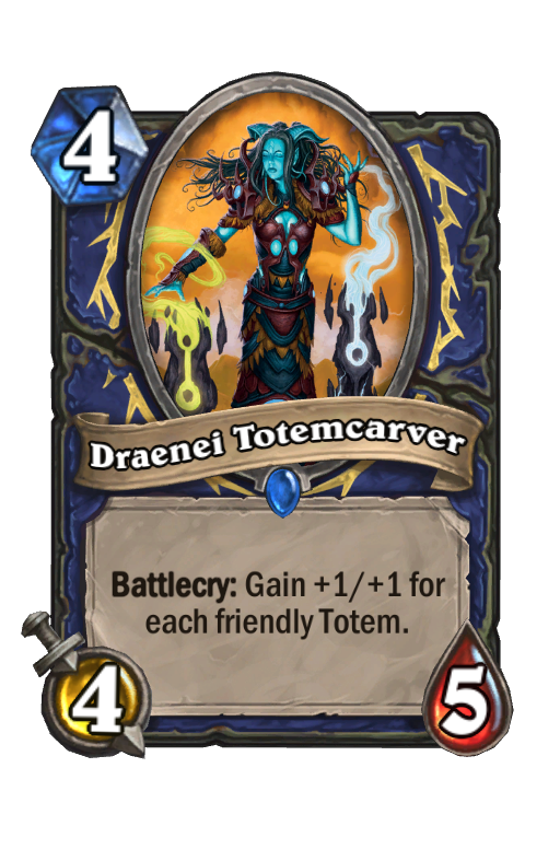 Draenei Totemcarver Hearthstone kártya