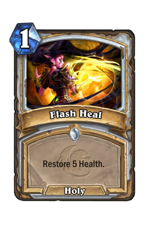 Flash Heal Hearthstone kártya