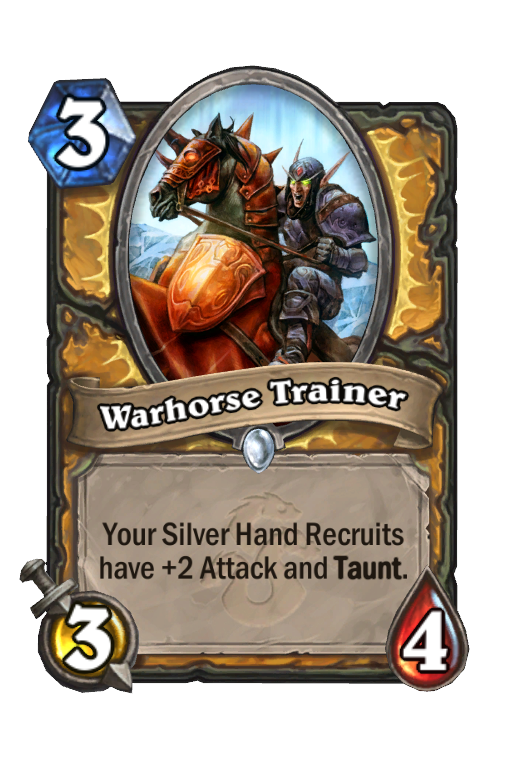 Warhorse Trainer Hearthstone kártya