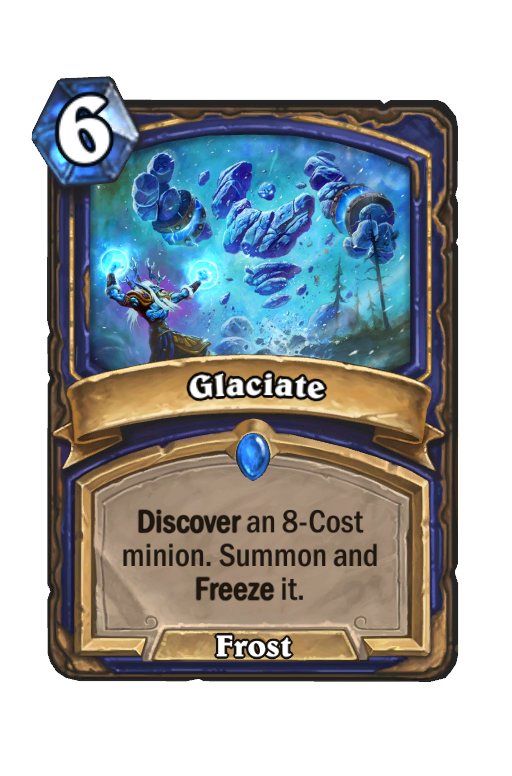 Glaciate Hearthstone kártya
