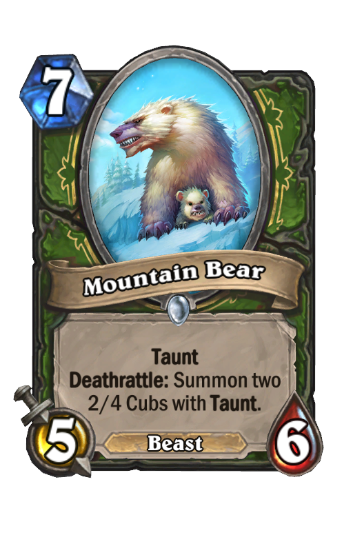 Mountain Bear Hearthstone kártya