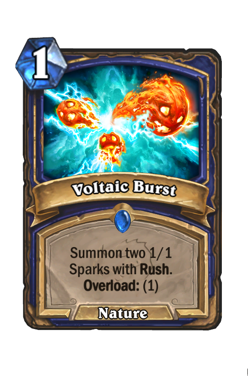 Voltaic Burst Hearthstone kártya