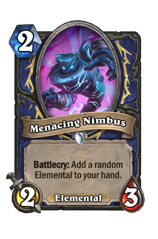 Menacing Nimbus Hearthstone kártya