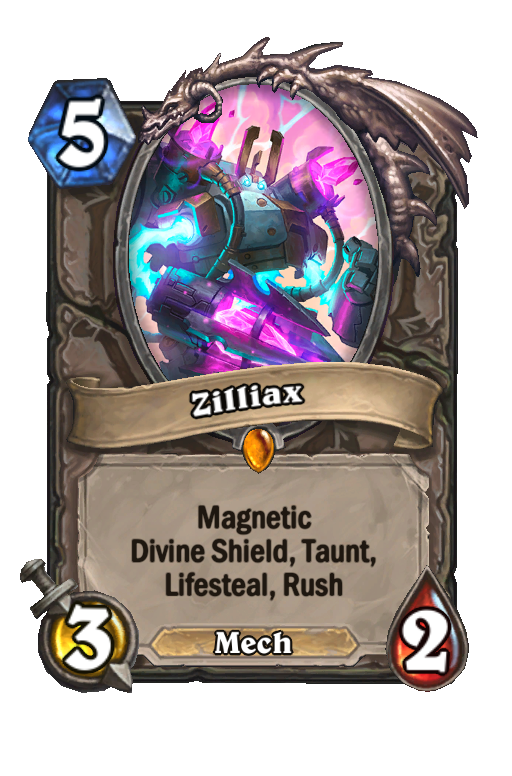 Zilliax Hearthstone kártya