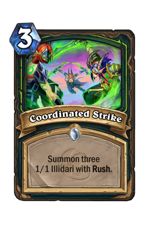 Coordinated Strike Hearthstone kártya