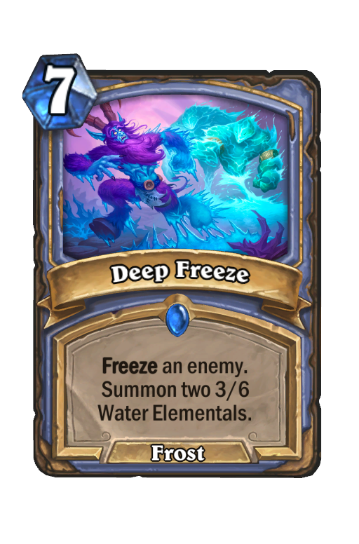 Deep Freeze Hearthstone kártya