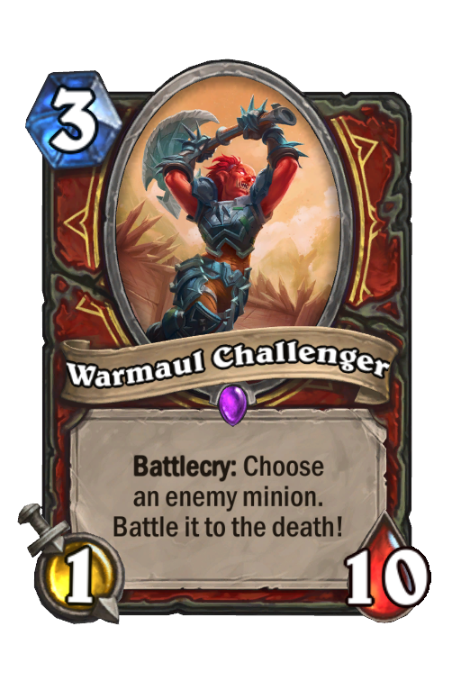 Warmaul Challenger Hearthstone kártya
