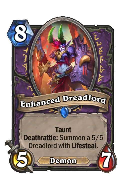 Enhanced Dreadlord Hearthstone kártya