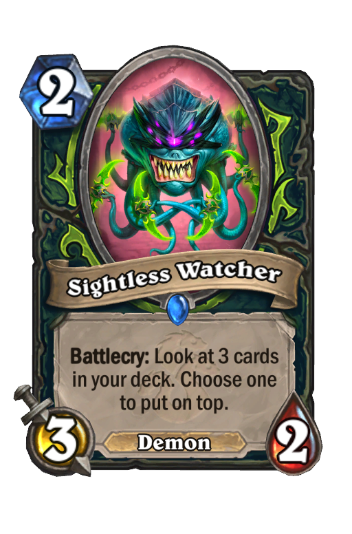 Sightless Watcher Hearthstone kártya