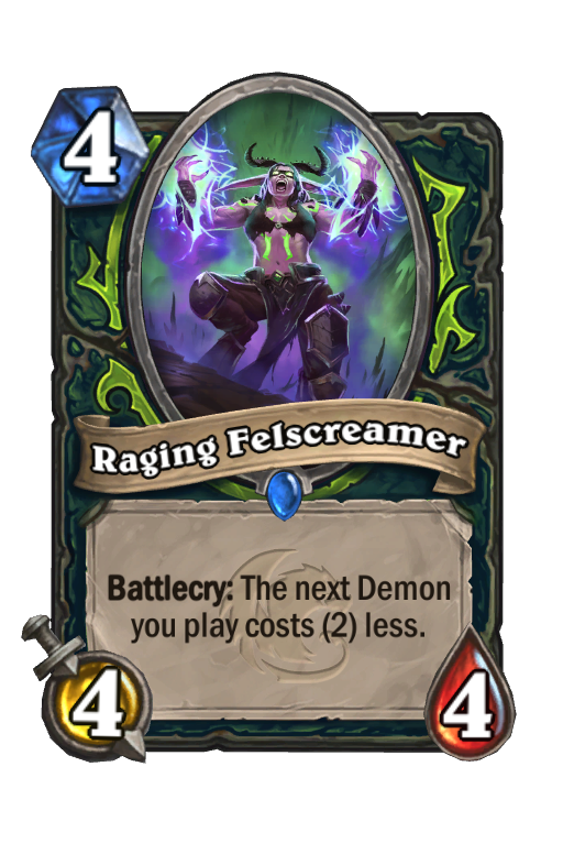 Raging Felscreamer Hearthstone kártya