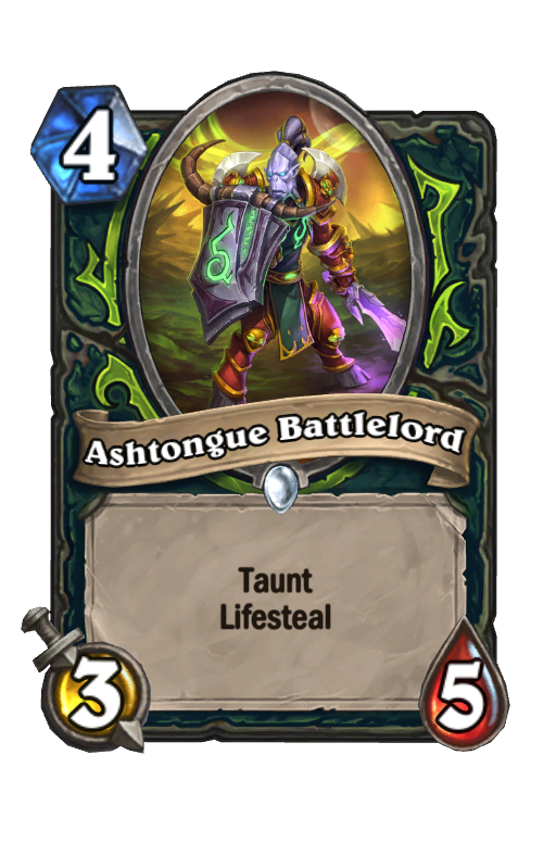 Ashtongue Battlelord Hearthstone kártya