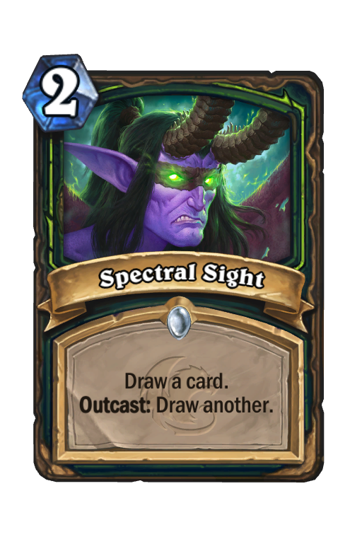 Spectral Sight Hearthstone kártya
