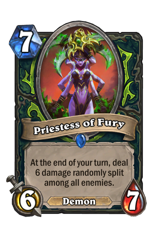 Priestess of Fury Hearthstone kártya