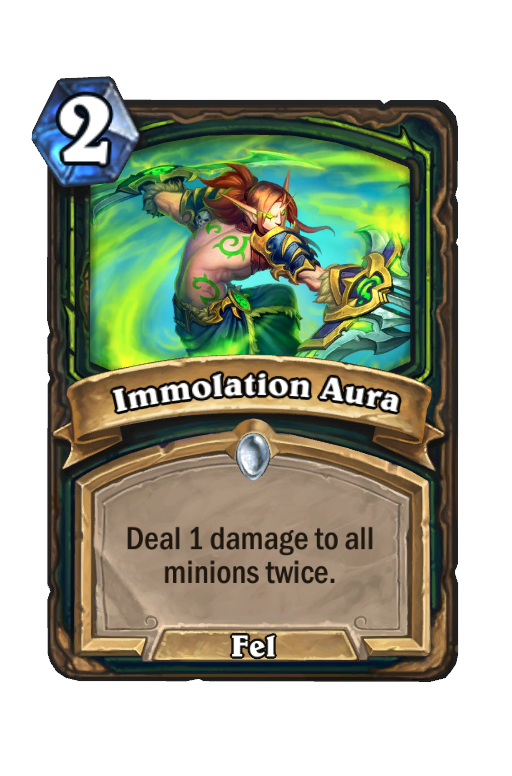 Immolation Aura Hearthstone kártya