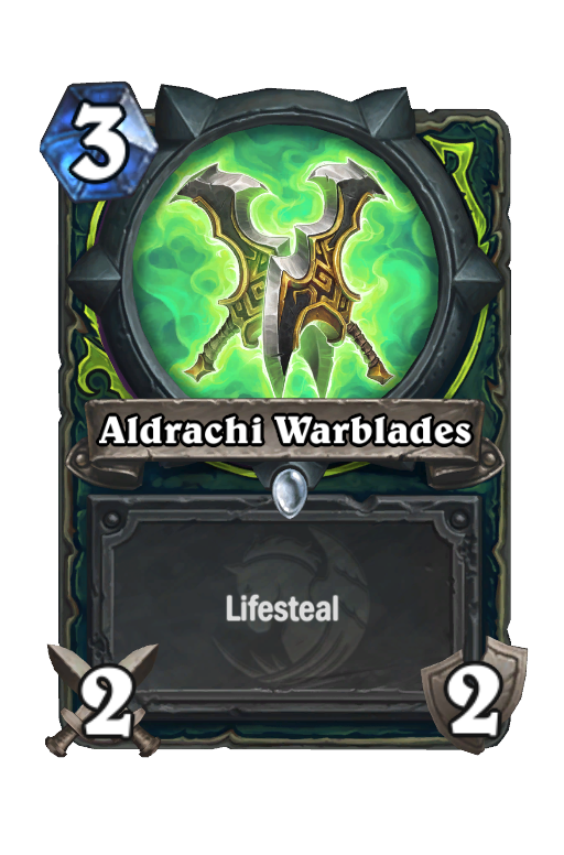 Aldrachi Warblades Hearthstone kártya