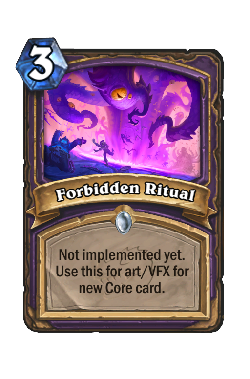 Forbidden Ritual Hearthstone kártya