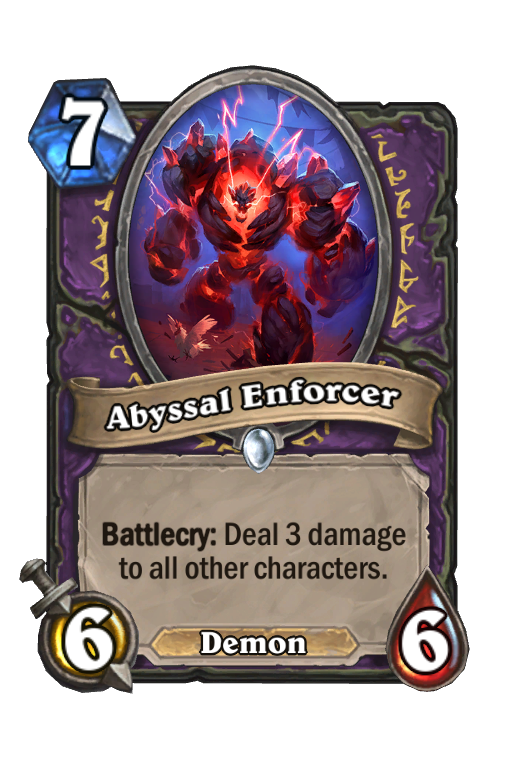 Abyssal Enforcer Hearthstone kártya