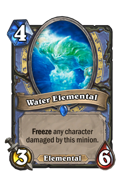 Water Elemental Hearthstone kártya