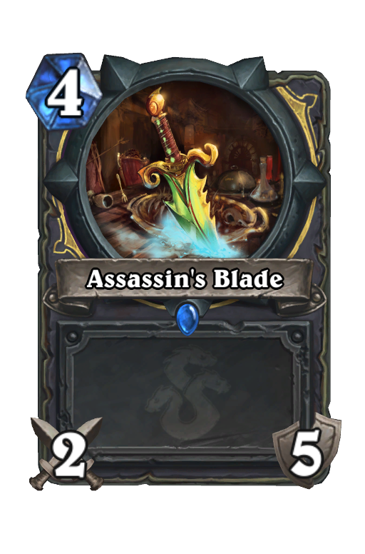 Assassin's Blade Hearthstone kártya