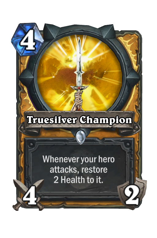 Truesilver Champion Hearthstone kártya