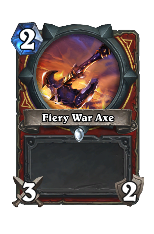 Fiery War Axe Hearthstone kártya