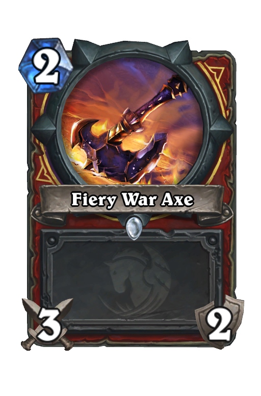 Fiery War Axe Hearthstone kártya