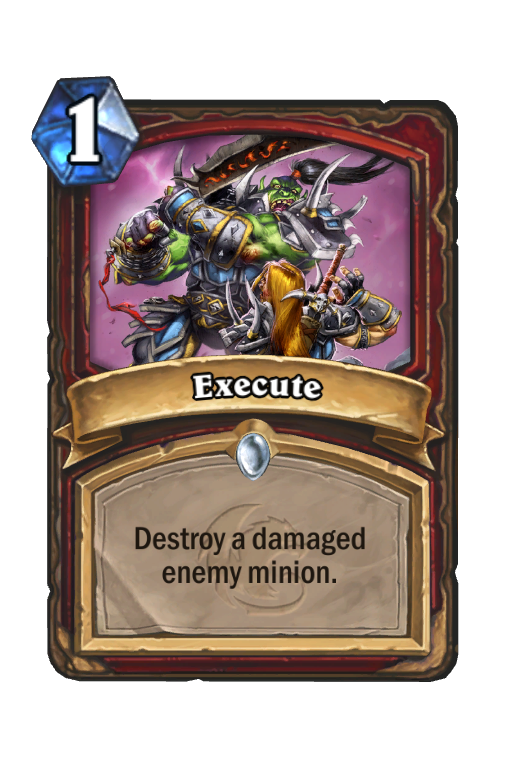 Execute Hearthstone kártya
