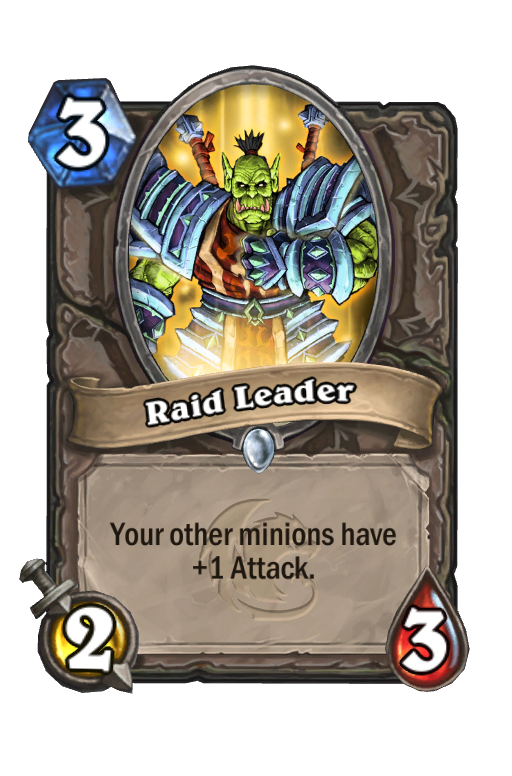 Raid Leader Hearthstone kártya