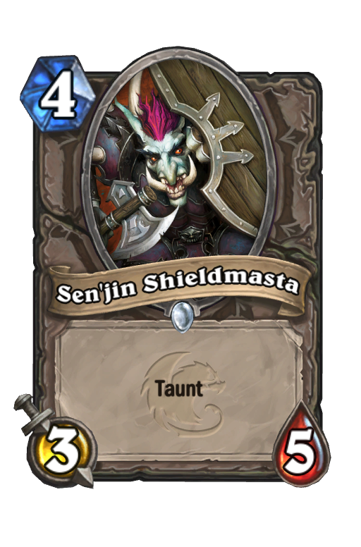 Sen'jin Shieldmasta Hearthstone kártya