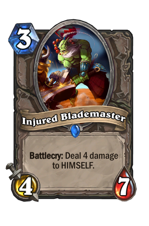 Injured Blademaster Hearthstone kártya