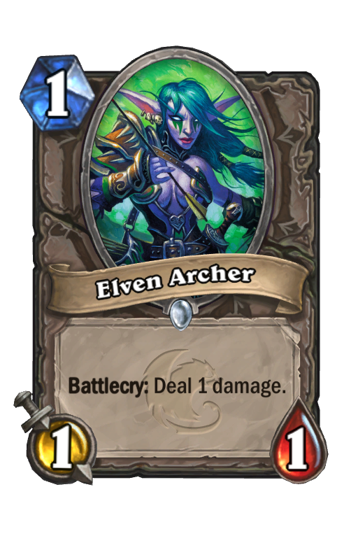 Elven Archer Hearthstone kártya