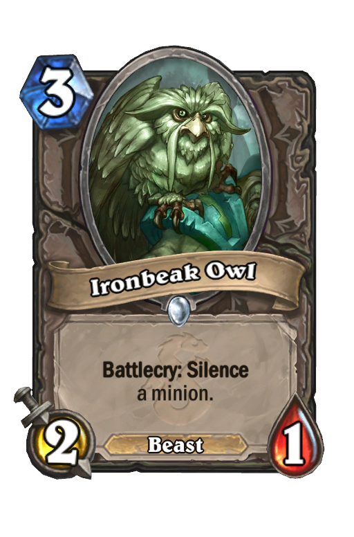 Ironbeak Owl Hearthstone kártya