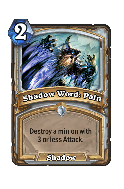 Shadow Word: Pain Hearthstone kártya