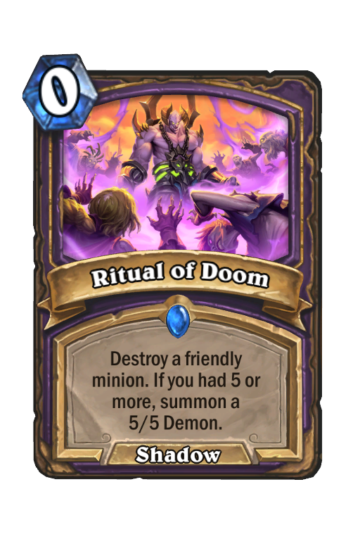 Ritual of Doom Hearthstone kártya