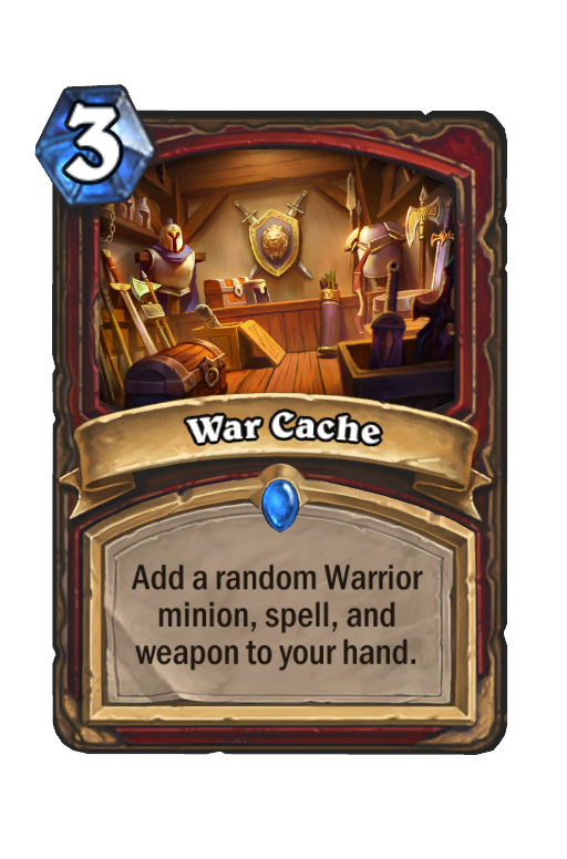War Cache Hearthstone kártya