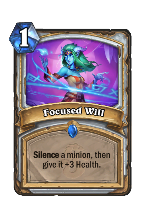 Focused Will Hearthstone kártya