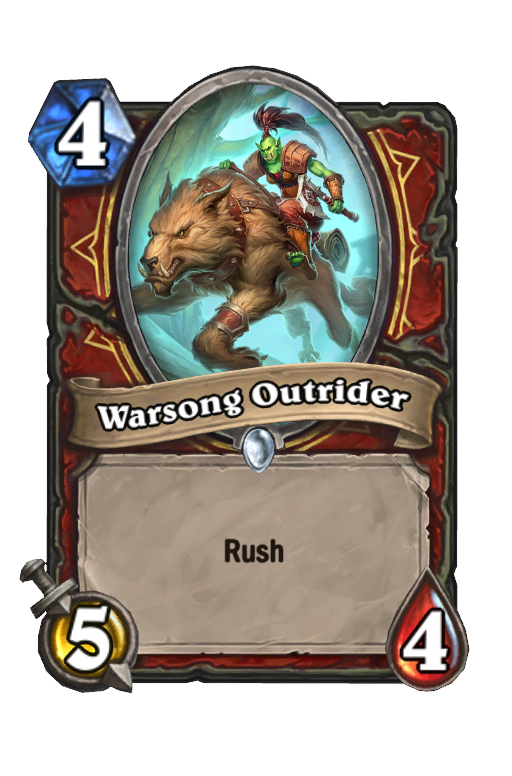 Warsong Outrider Hearthstone kártya