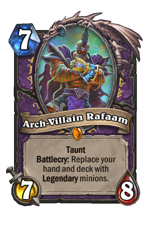 Arch-Villain Rafaam Hearthstone kártya