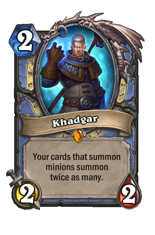Khadgar Hearthstone kártya