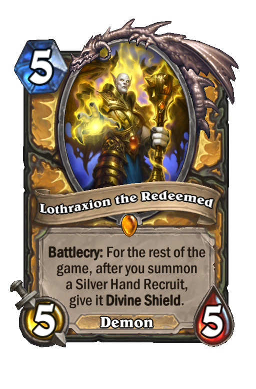 Lothraxion the Redeemed Hearthstone kártya