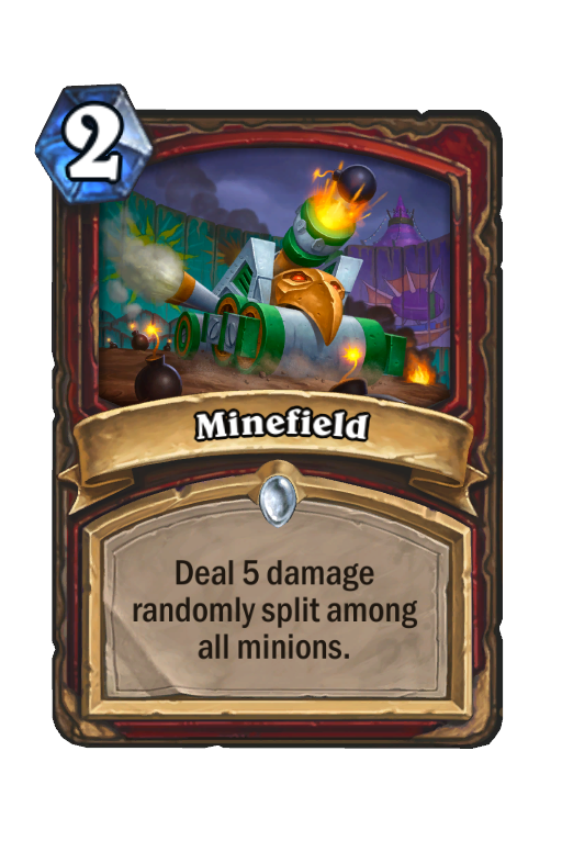 Minefield Hearthstone kártya