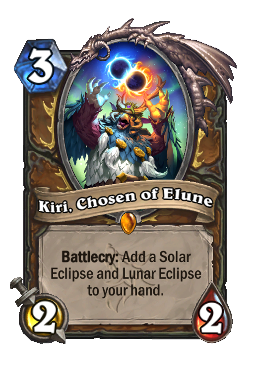 Kiri, Chosen of Elune Hearthstone kártya