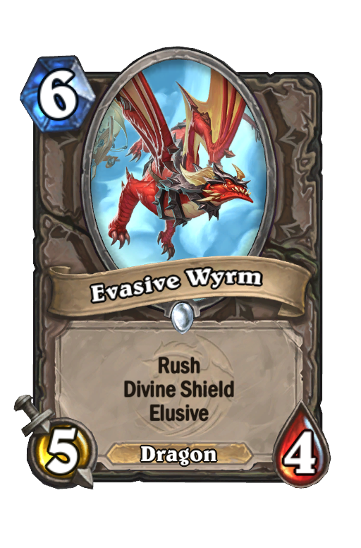 Evasive Wyrm Hearthstone kártya