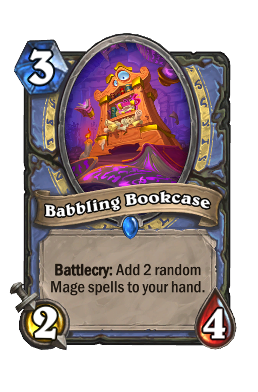 Babbling Bookcase Hearthstone kártya