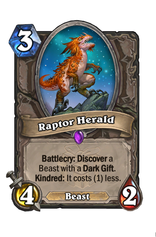 Raptor Herald Hearthstone kártya