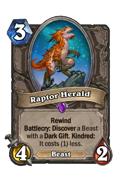 Raptor Herald Hearthstone kártya