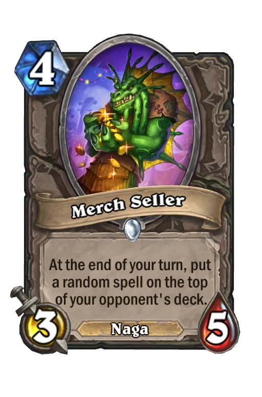 Merch Seller Hearthstone kártya